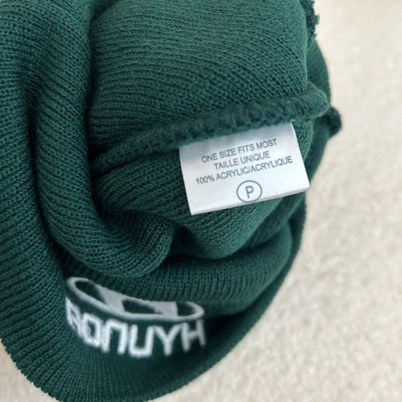NWOT Hyundai Beanie Unisex Green - Picture 3 of 3